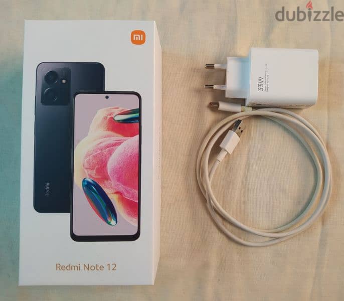 Redmi Note 12 4G (Box- Charger- Covers) 1