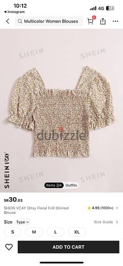 shein floral blouse