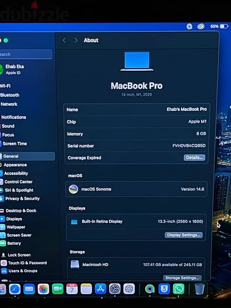 MacBook Pro M1 2020 With Touch Bar And Finger Print 15