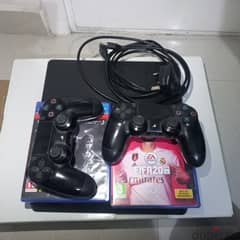 ps4 ps4 slim 500gb+2 original controllers+ 2 games more in description 0