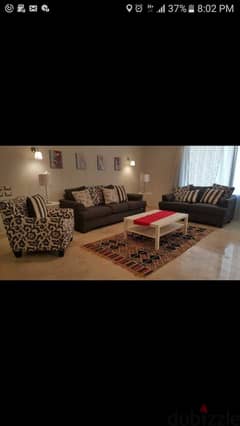 Apartment for rent with garden, fully furnished and hotel furniture, in Village Gate Compound 0