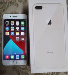 I phone 8 plus 64 GB as new 87% معاه شاحن وعلبه اصليه