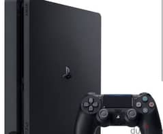 PS4 slim معاه دراع و عليه لعبه