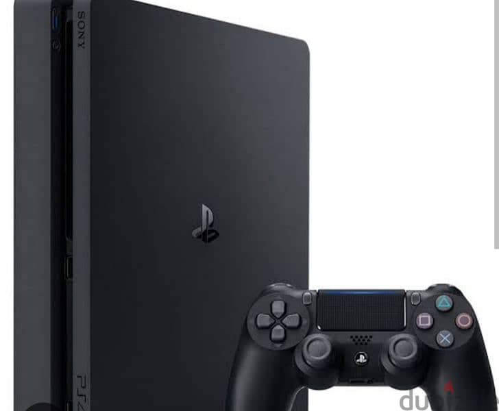 PS4 slim معاه دراع و عليه لعبه 0