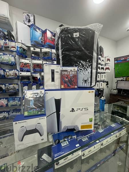 بلايستيشن فايف جديد النسخه الكامله مع ضمان سنه  Playstation 5 - PS5 4