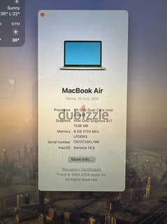 Macbook Air - 2019 - 265 GB