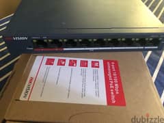 hikvision POE switch 9 ports 0