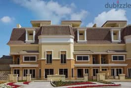 Villa with garden 212 M for sale in Sarai From Madinat Masr 0