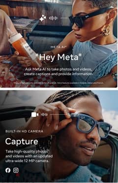 Ray-Ban | Meta ‏Wayfarer Smart Glasses نظارات ريبان - ميتا ‏ ‏