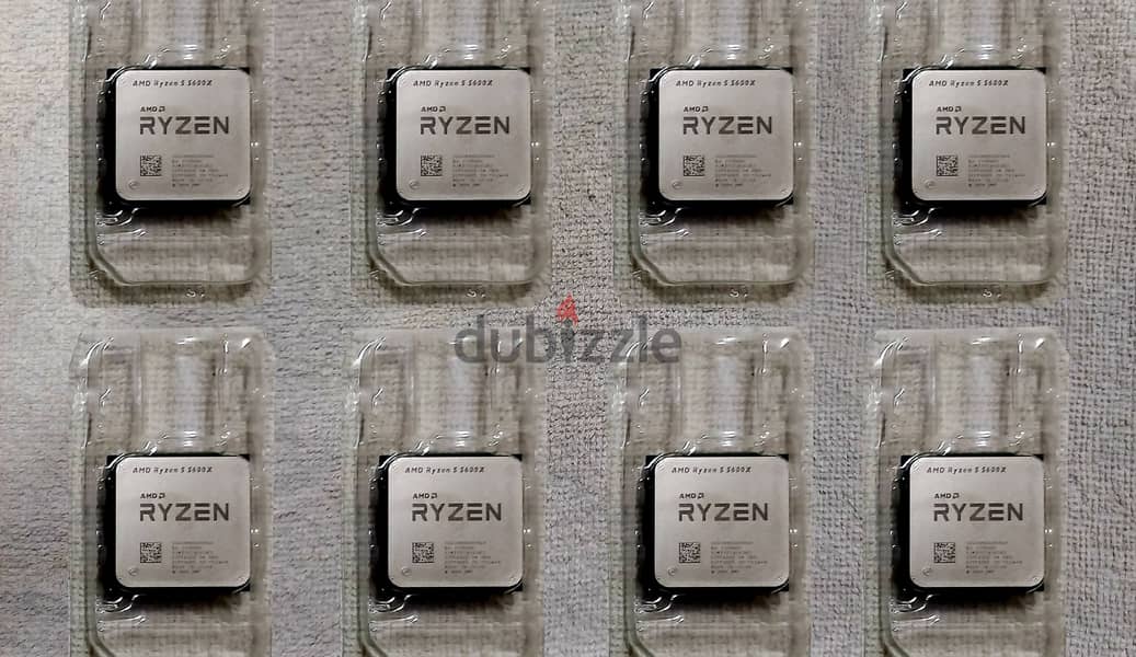 بروسيسور Ryzen 5 5600x معاه كولر RGB جاي ب 4 أنابيب متاح كميات 1