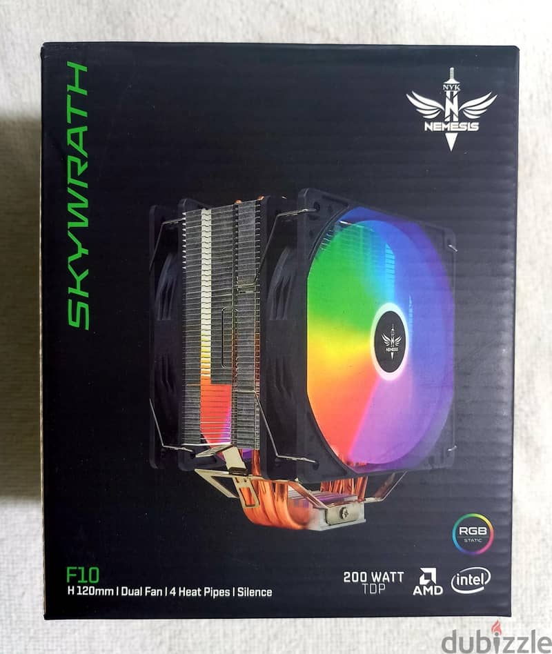 بروسيسور Ryzen 5 5600x معاه كولر RGB جاي ب 4 أنابيب متاح كميات 5