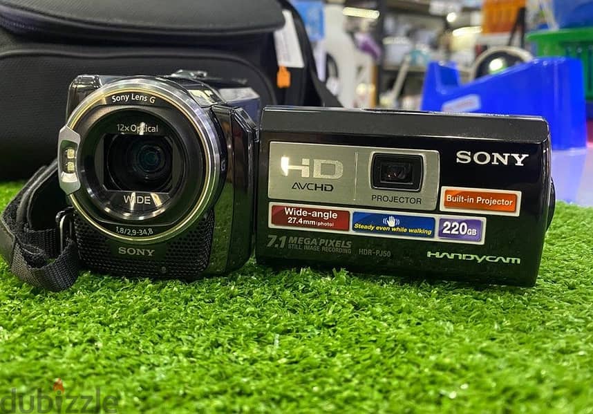 سوني هاند كام : SONY HDR-PJ50E 220GB 7.1MP handcam & projector 0