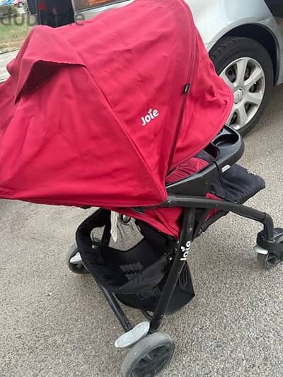 stroller with car seat from joie used like new