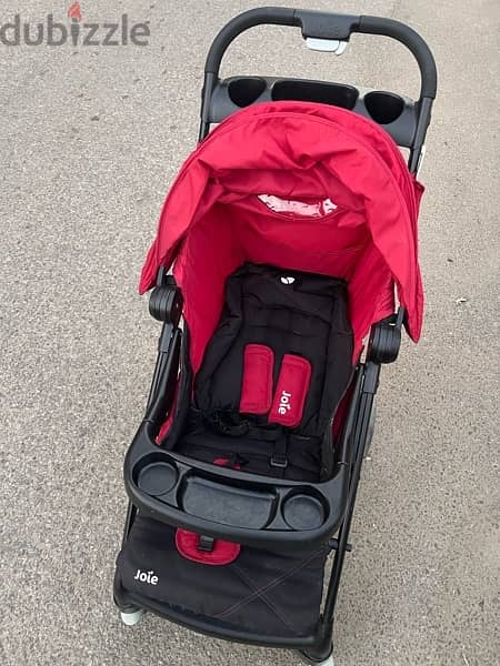 stroller with car seat from joie used like new 2