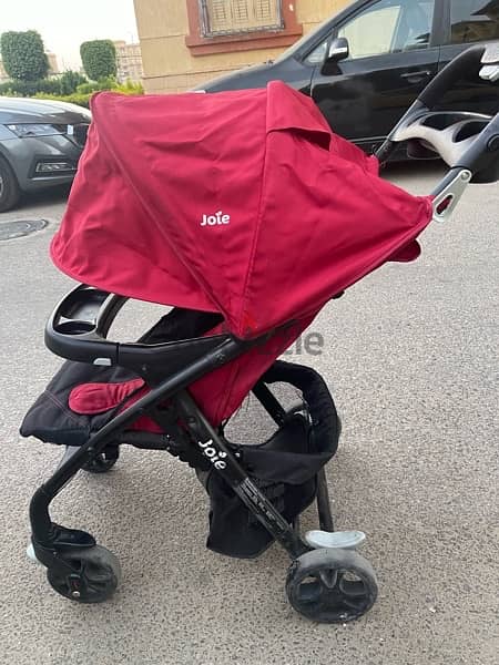 stroller with car seat from joie used like new 4