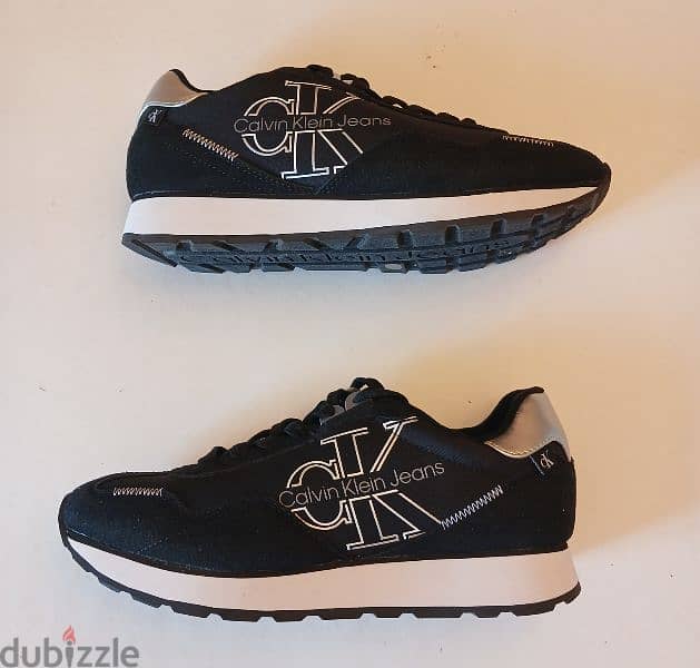 Calvin Klein Men's Shoes 41.5 Black/Silver New
جزمة كالفن كلاين للرجال 3