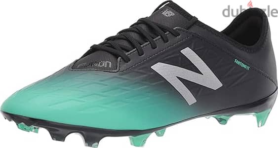 New Balance Furon v5 Destroy Soccer Shoe, Neon Emerald/Black/Silver 43