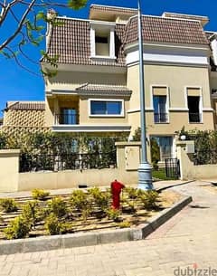 Villa with private garden 198m (View Landscape ) For Sale in Sarai Compound in New Cairo - Mostakbel city 0