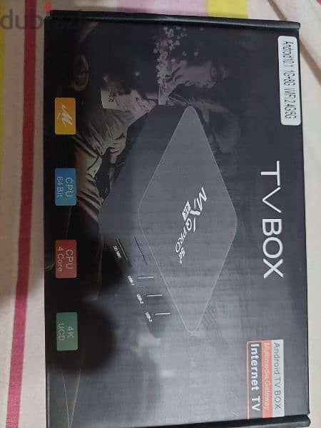 حالةممتزةبسع،خيالى TVBOX. .  اندرويد 1