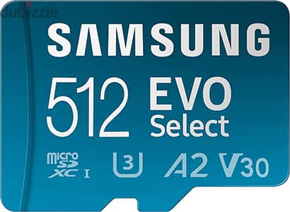 SAMSUNG EVO Select Micro SD-Memory-Card + Adapter, 512GB microSDXC