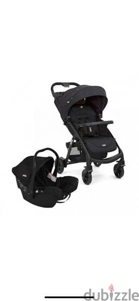 Joie Muze travel system stroller + car seat چوي عربية أطفال مع كار سيت 7