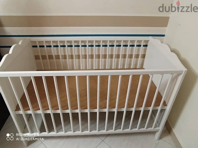 Ikea baby crib سرير اطفال ايكيا اصلي 1