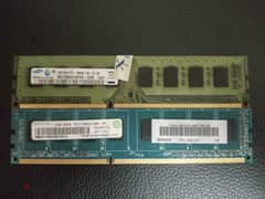 قطعتين رامات 2 جيجا القطعة ddr3