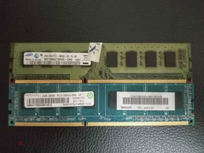 قطعتين رامات 2 جيجا القطعة ddr3