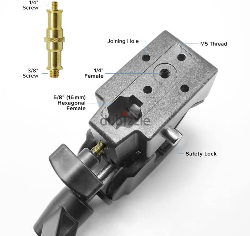 Super Clamp with Stud (Extra Super Heavy Duty) 4