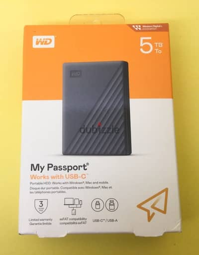 Hard Drive 5tb WD My Passport (NEW)