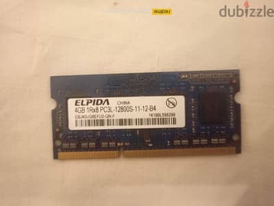 ram 4g ddr3 for laptops