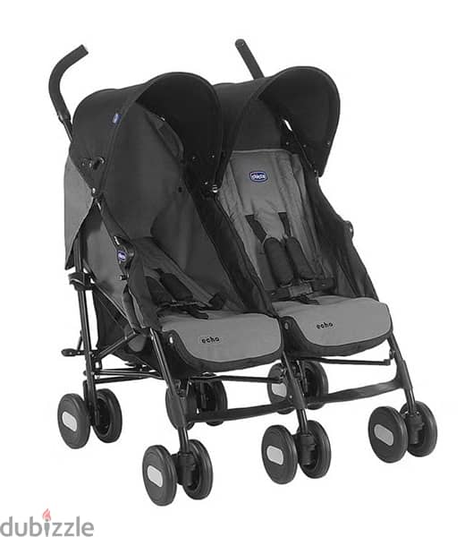 Chicco echo twin stroller شيكو عربية اطفال توأم 3