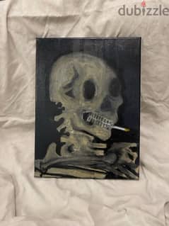 smoking skeleton