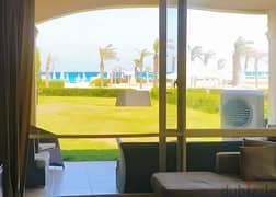 Fully furnished chalet for sale in La Vista, Ain Sokhna, directly on the sea 0