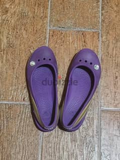 purple ballerina crocs 0