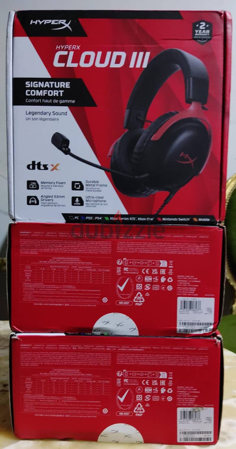 HyperX Cloud 3 III Wireless Gaming Headset NEW 1