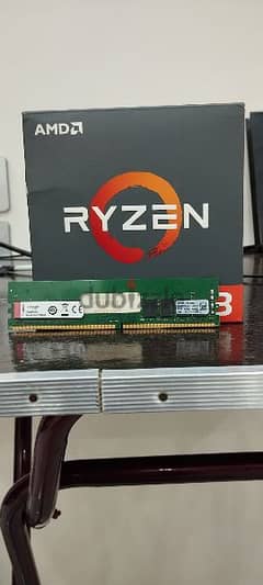 معالج AMD RYZEN 3 1200 و Ram Kingston 8GB DD4