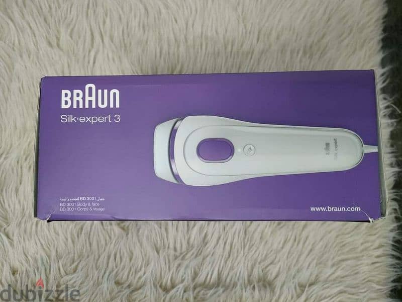 جهاز إزالة الشعر بالليزر وارد الامارات Braun Silk Expert 3 2