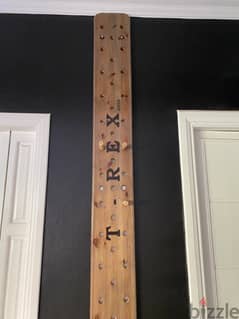 Peg board for climbing