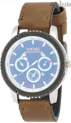 Vikings Brown Leather Watch 0