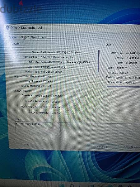 Lenovo IDEAPAD 3 رايزونAMD Ryzen 5 3500U/Vga Amd Radeon 8 graphics 2 g 5