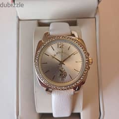 U. S. Polo Assn. Women's Rhinestone Case Strap Watch New