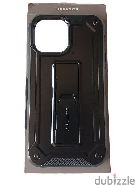 URBANITE iPhone 13 Pro Max 6.7 Case with Kickstand (Black) 3