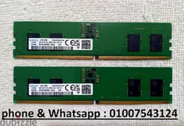 Ram 2x8 Samsung DDR5 4800 mhz رامات بسعر محترم جدا 0