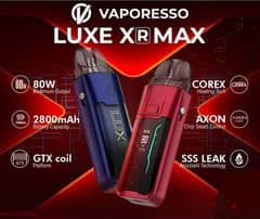 فيب فابوريسو لوكس اكس ار ماكس جديد متبرشم VAPORESSO LUXE XR MAX