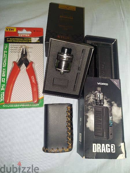 فيب دراج ٣ + تانك كايلين ميش برو_vape Drag 3 + tank kylin mesh pro 1