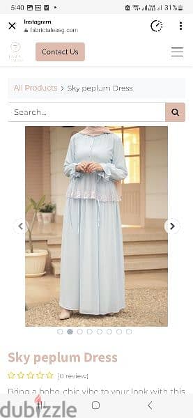 babyblue chiffon dress 1