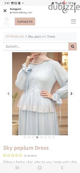 babyblue chiffon dress 2