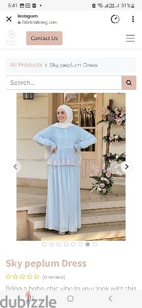 babyblue chiffon dress 4