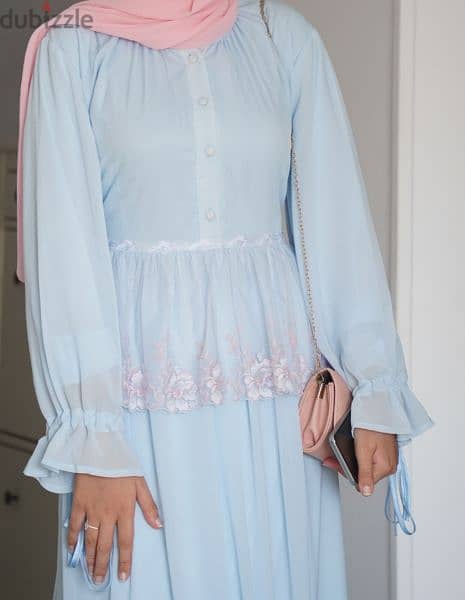 babyblue chiffon dress 6